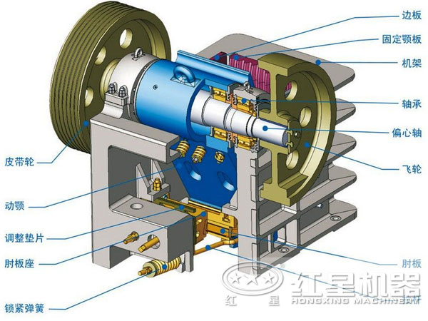 大型混凝土破碎機結(jié)構(gòu)圖